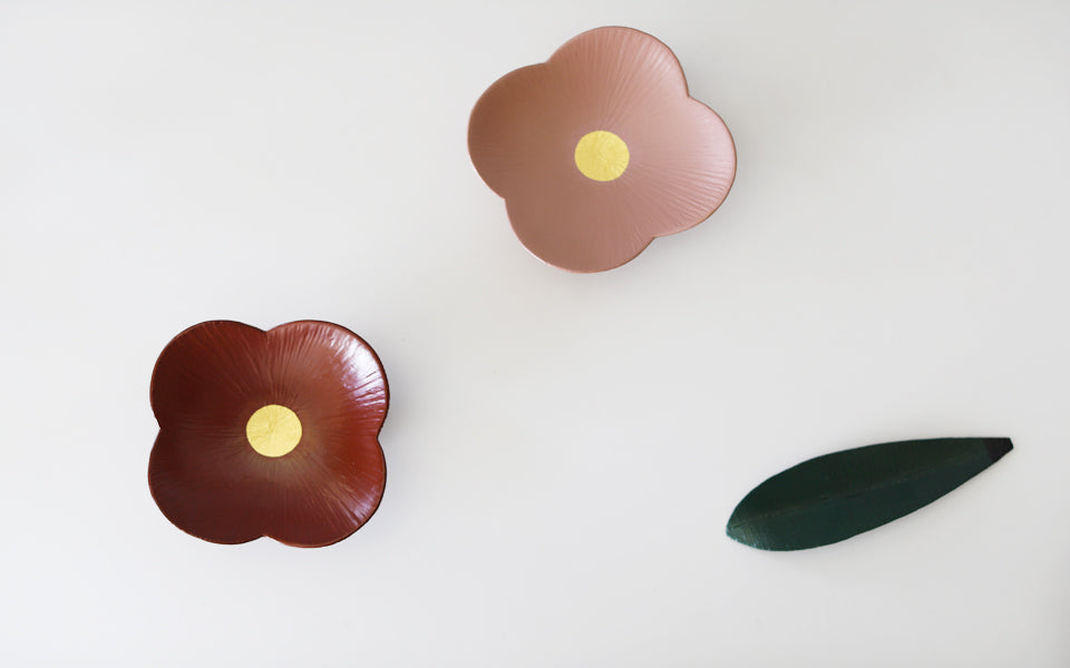 Otchil Flower Small Plate - Pink