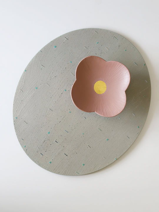 Otchil Flower Small Plate - Pink