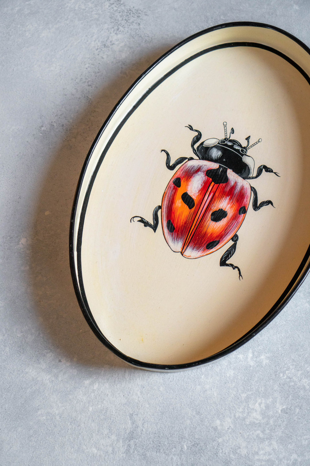 Lady Bug Iron Tray