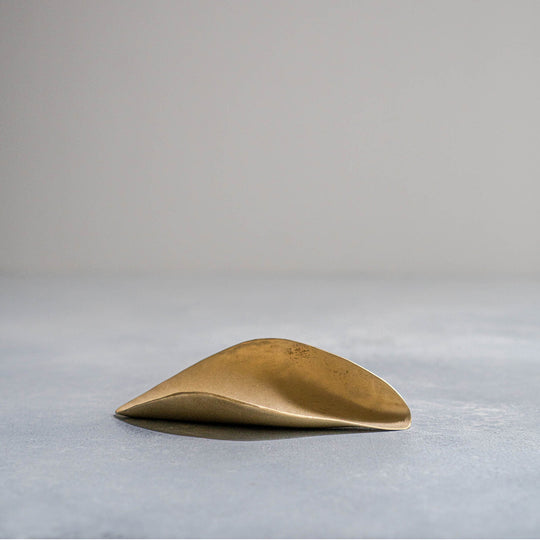 Tea leaf plate (Brass / Silver plated brass)