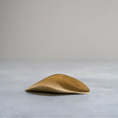 Tea leaf plate (Brass / Silver plated brass)