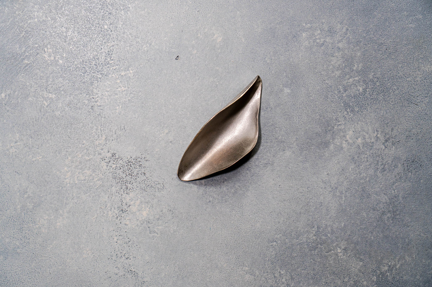Tea leaf plate (Brass / Silver plated brass)