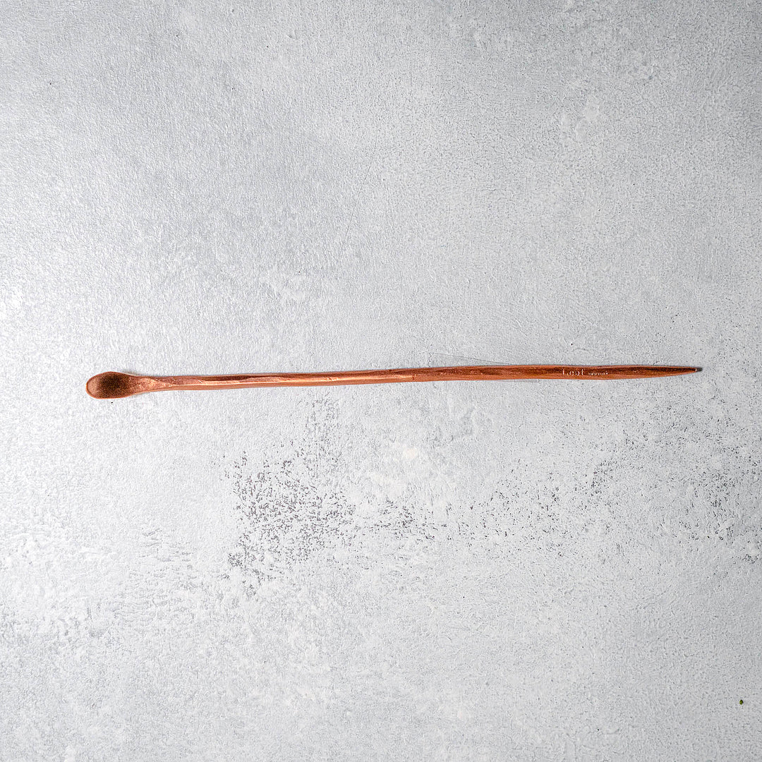Tea Scoop / Needle (copper & silver plated)