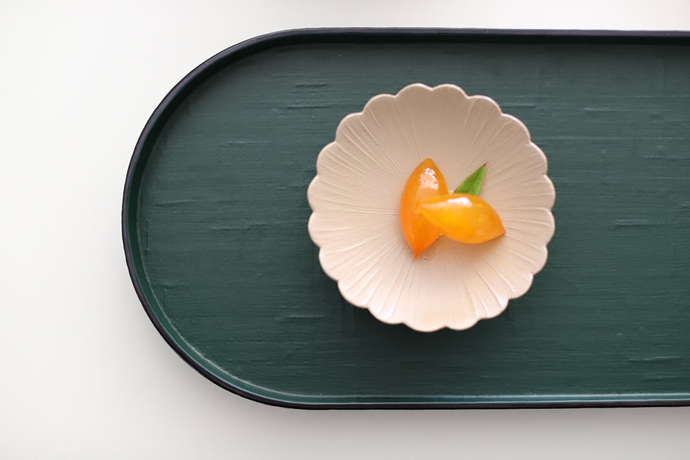 Otchil Flower Small Plate - Beige