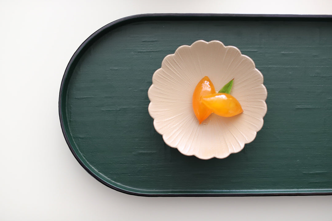 Otchil Flower Small Plate - Beige