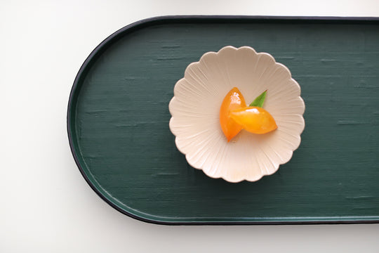 Otchil Flower Small Plate - Beige