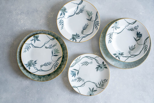 Midnight Blooms Pasta Bowl