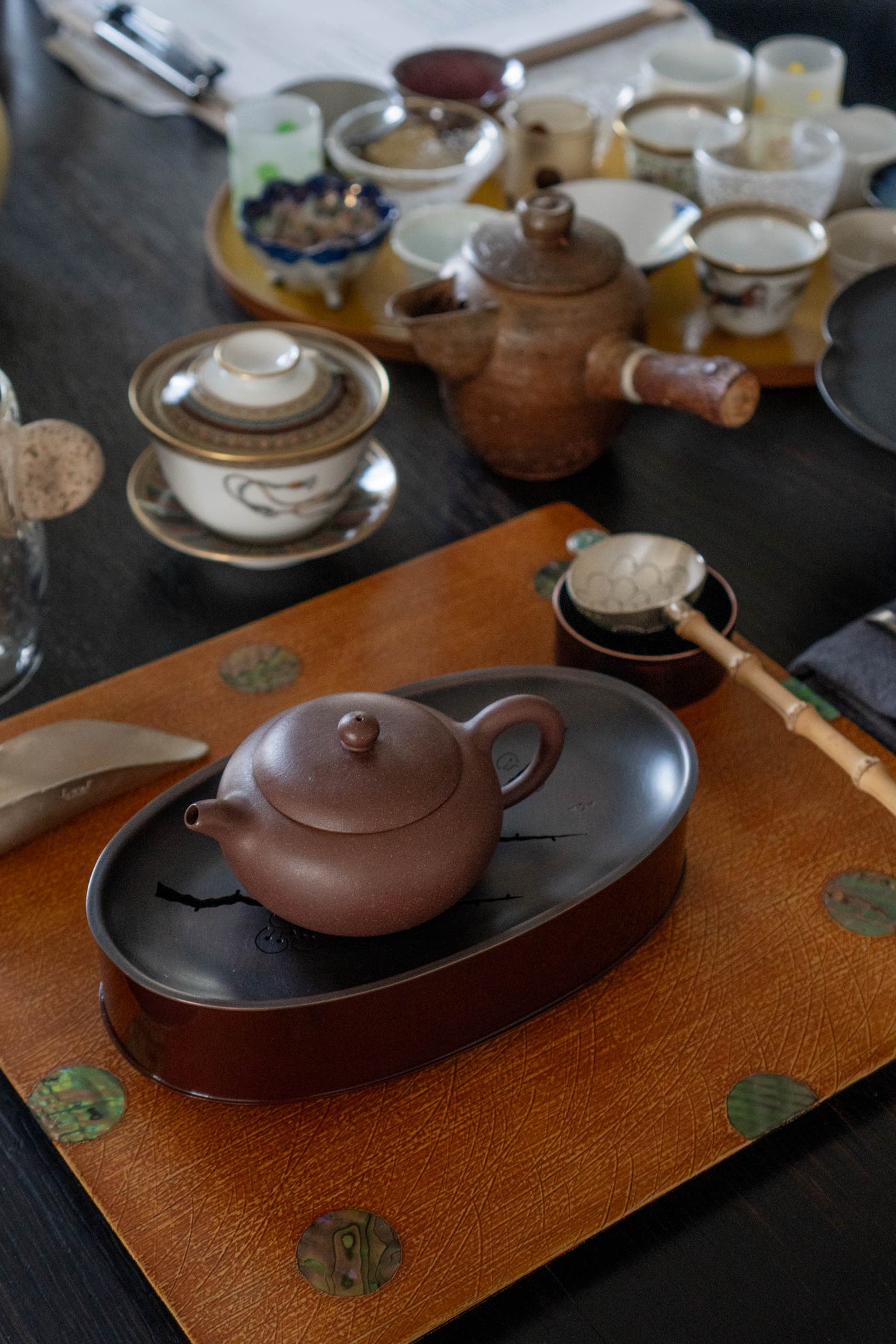 Metal Tea Tray for the Lunch Box (Hap) - Peony and Plum Flower