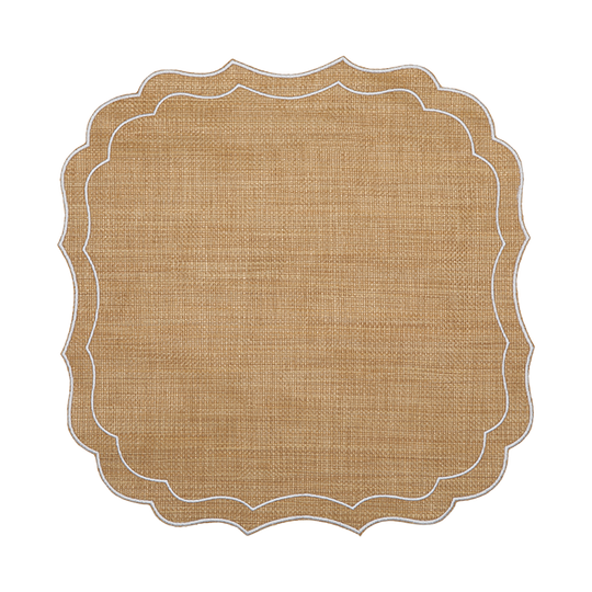 Krinkle Raffia (Natural/ White)
