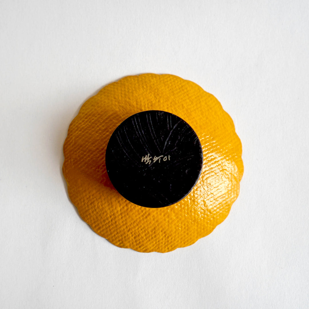 Otchil Flower Small Plate - Mustard