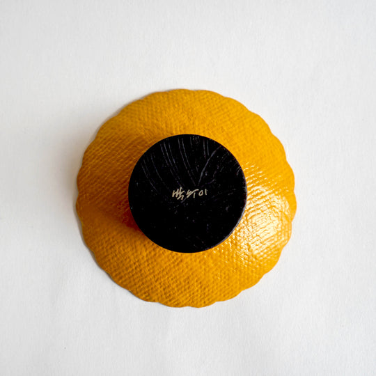 Otchil Flower Small Plate - Mustard