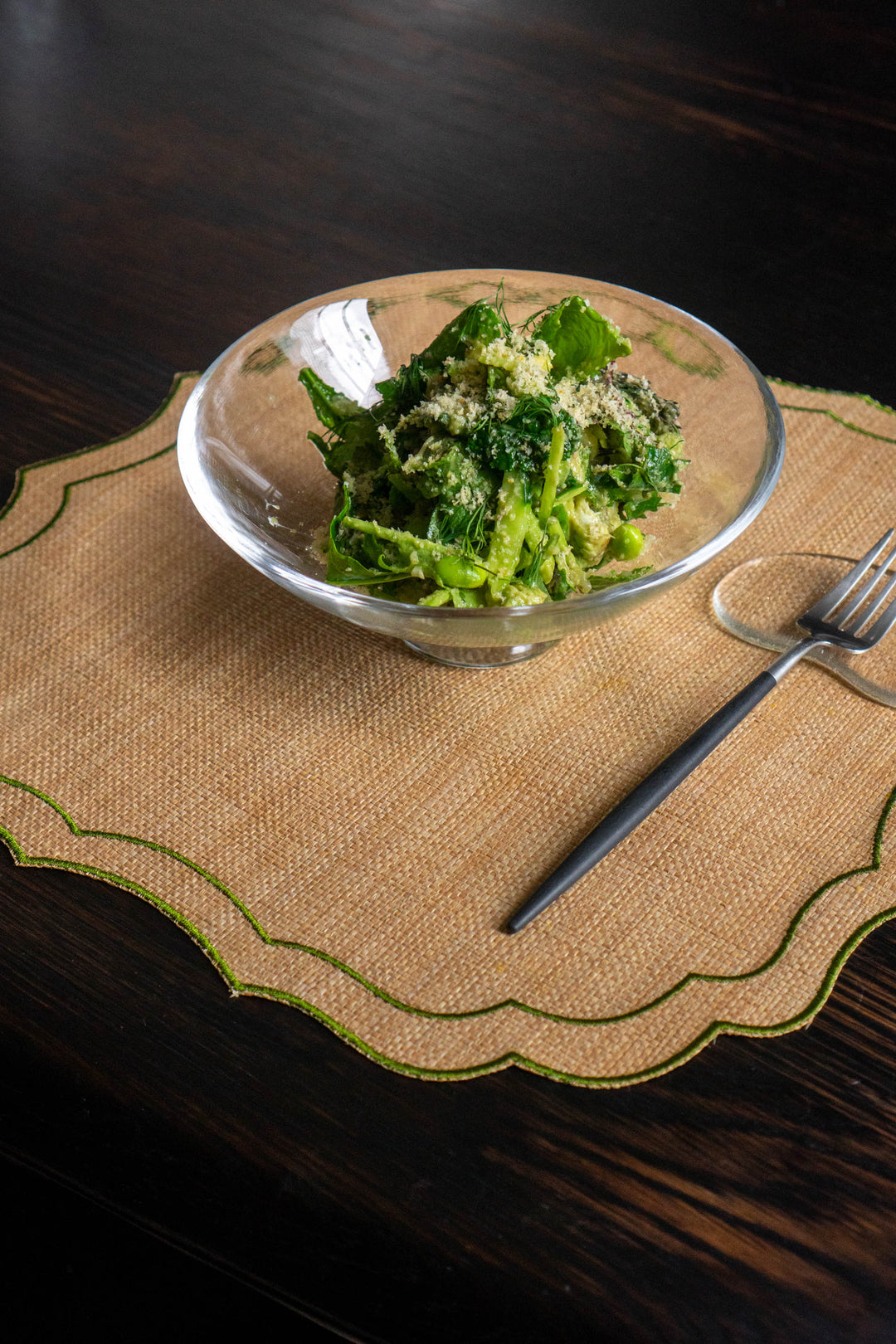 Krinkle Raffia (Natural/ Green)