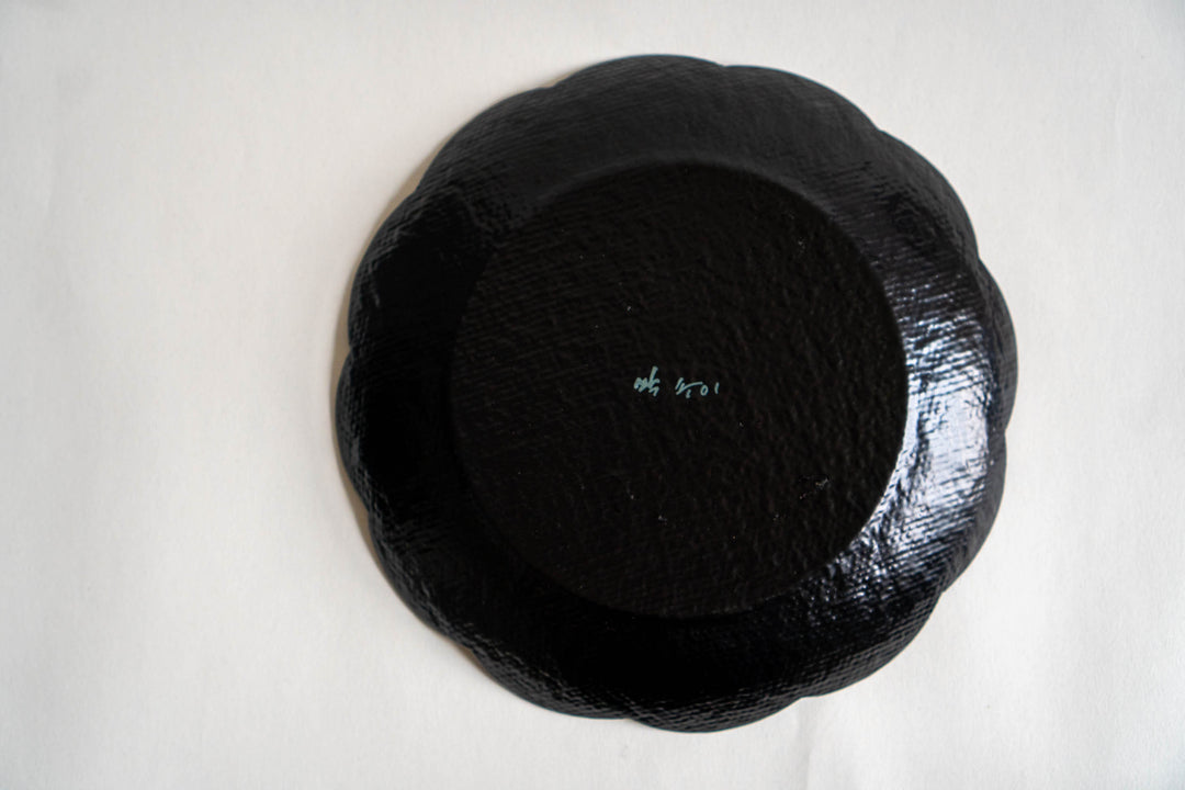 Otchil Flower Plate - Black