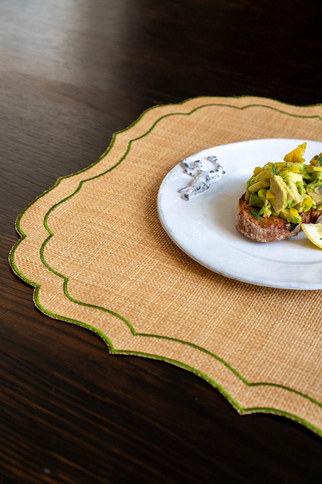 Krinkle Raffia (Natural/ Green)