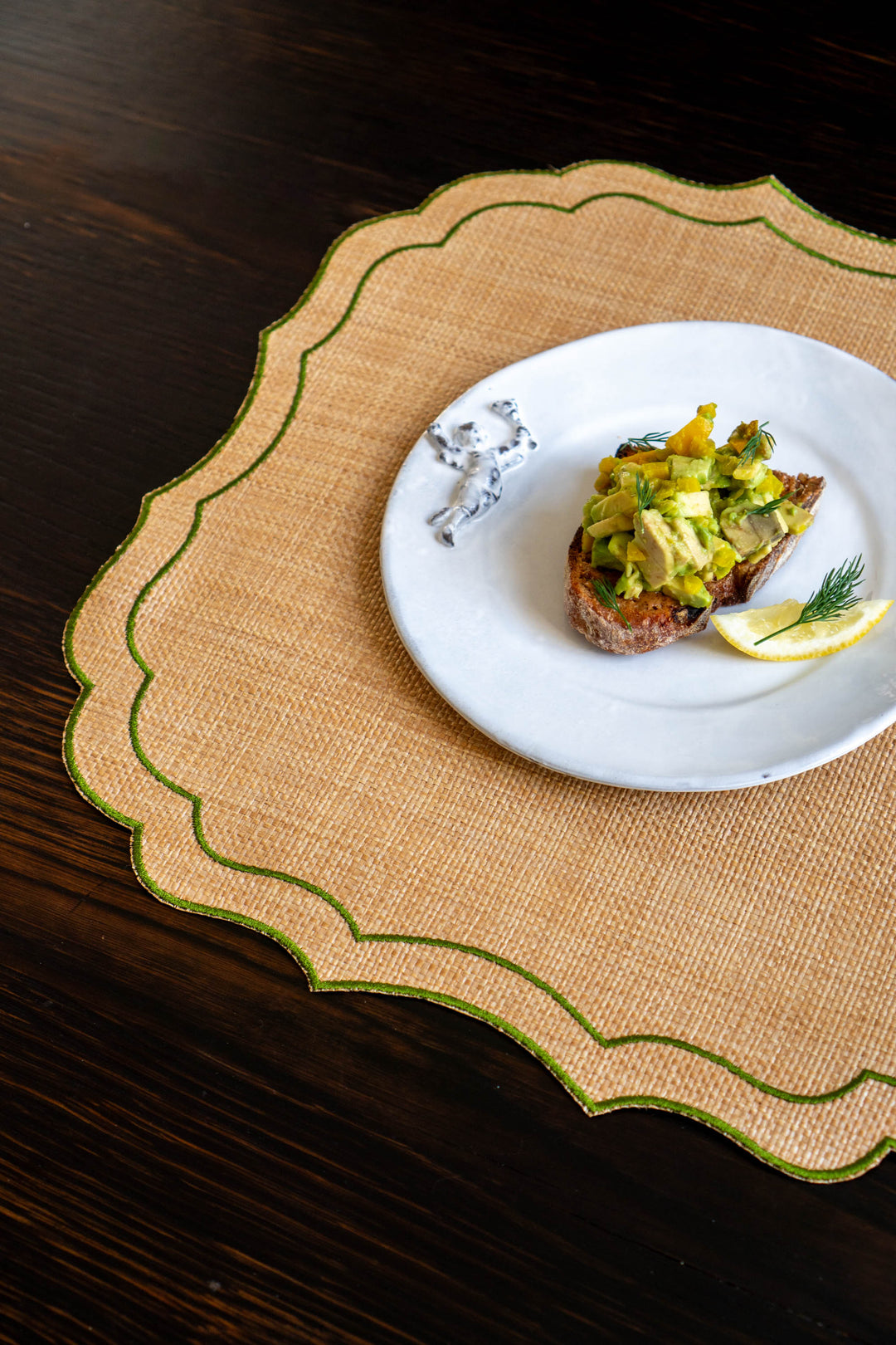 Krinkle Raffia (Natural/ Green)