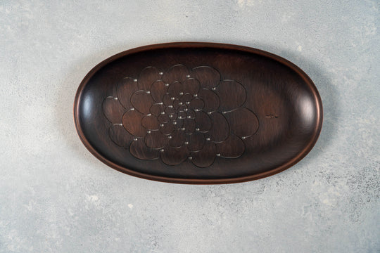 Metal Tea Tray for the Lunch Box (Hap) - Peony and Plum Flower