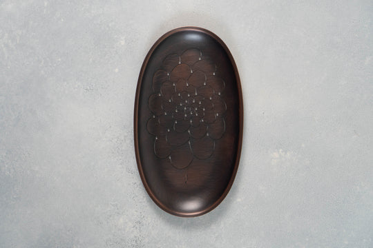 Metal Tea Tray for the Lunch Box (Hap) - Peony and Plum Flower