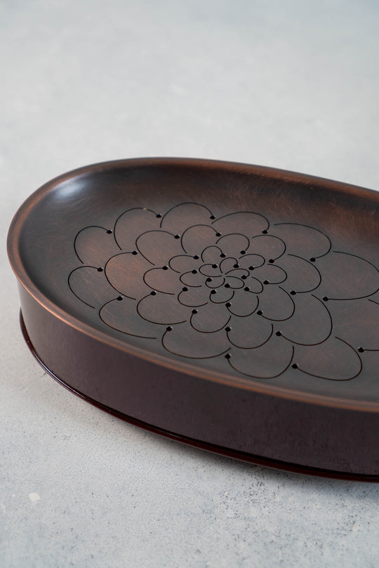 Metal Tea Tray for the Lunch Box (Hap) - Peony and Plum Flower