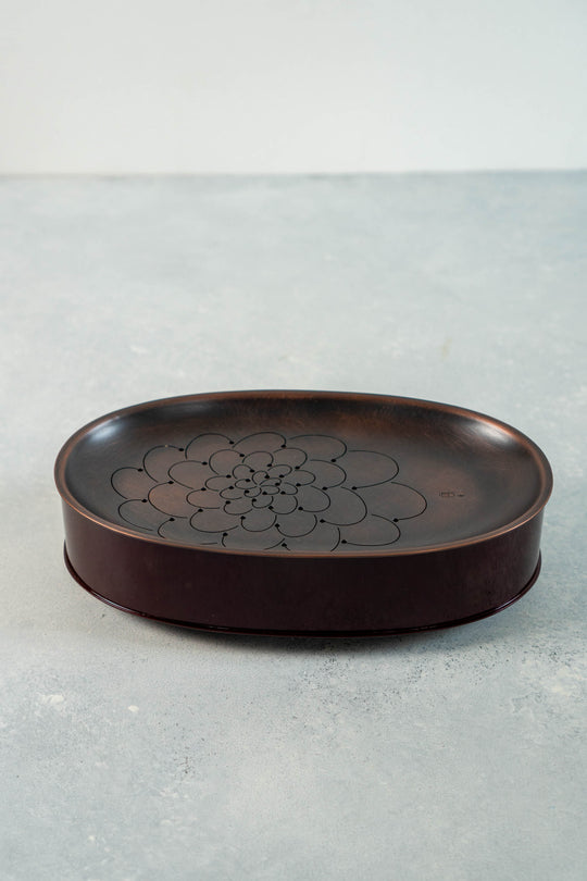 Metal Tea Tray for the Lunch Box (Hap) - Peony and Plum Flower