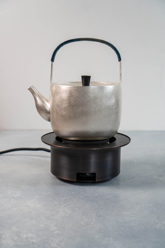 Artisanal Silver Tea Kettle