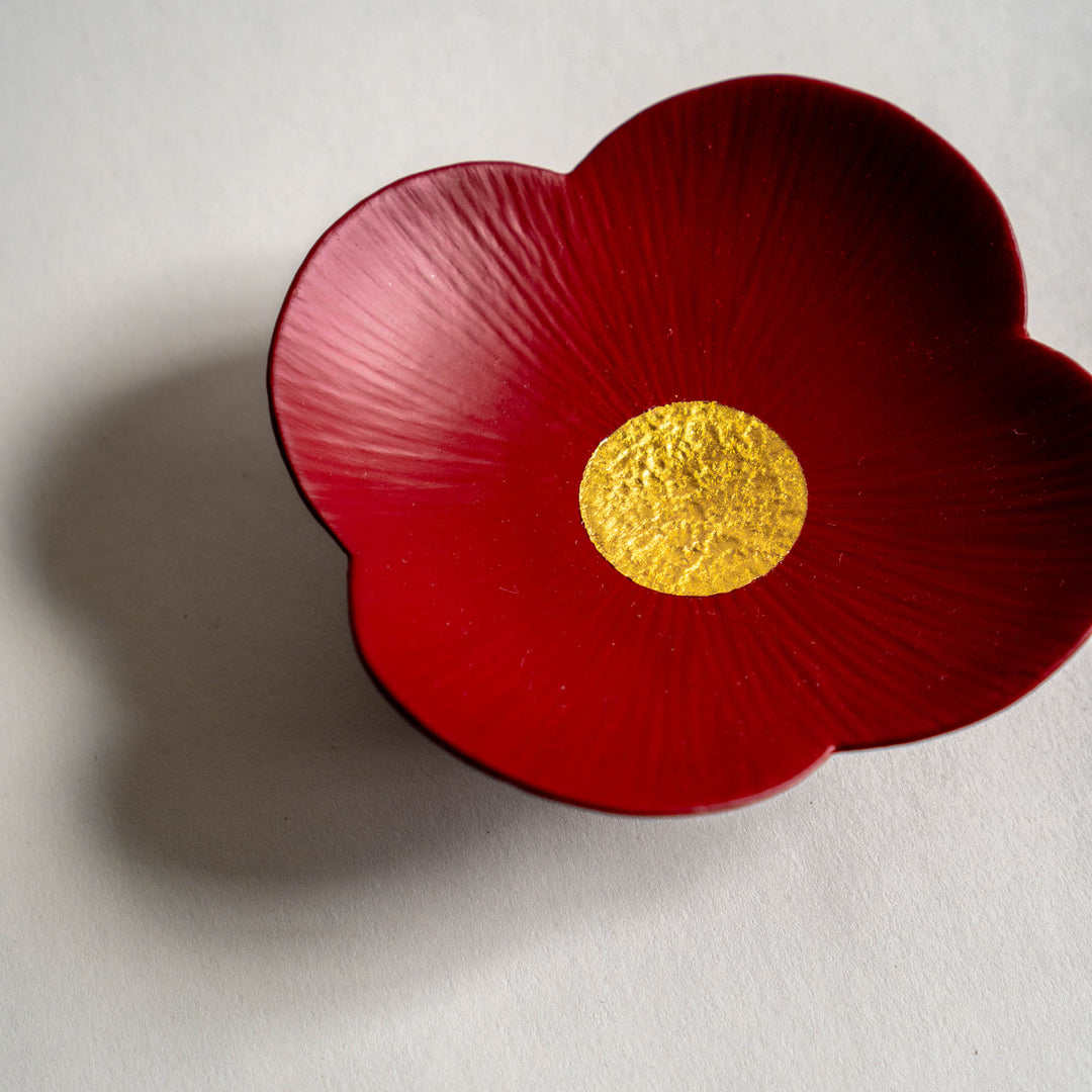 Otchil Flower Small Plate - Red