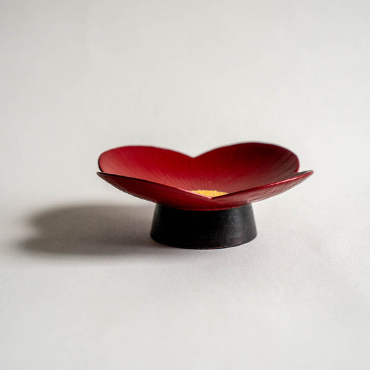 Otchil Flower Small Plate - Red