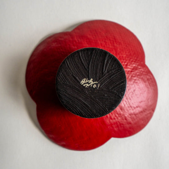 Otchil Flower Small Plate - Red