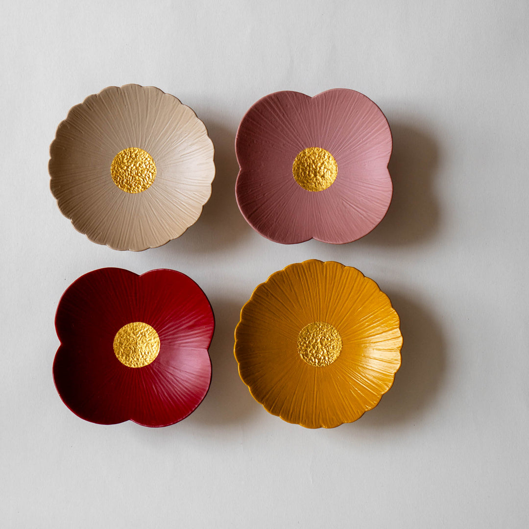 Otchil Flower Small Plate - Red