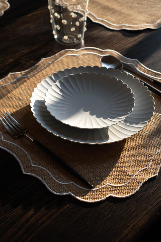 Krinkle Raffia (Natural/ White)