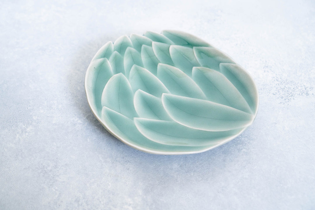 Lotus Celadon Dessert Dish