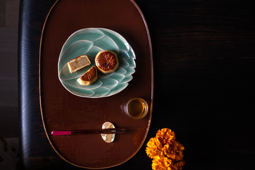 Lotus Celadon Dessert Dish