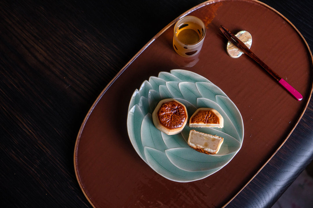 Lotus Celadon Dessert Dish