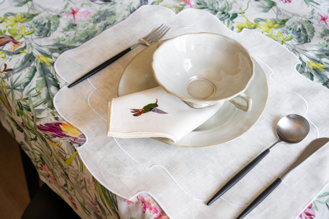 Coated Linen- Parentesi (White / White)