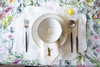 Coated Linen- Parentesi (White / White)