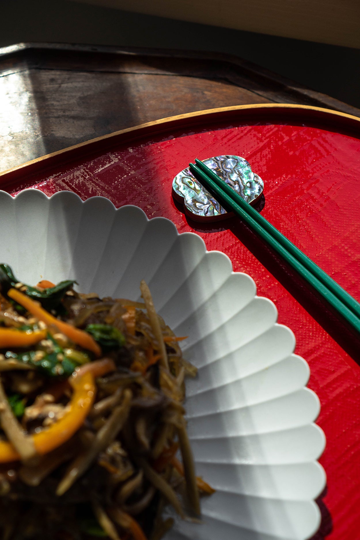[Ott Ott] Chopstick Rest Mother of Pearl - 4 colors
