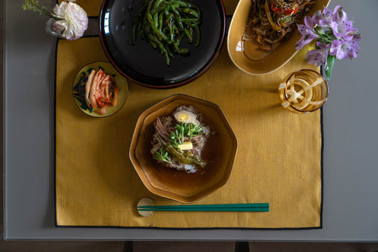 Octagon Deep Plate (Mustard Yellow)