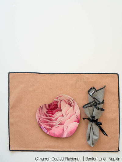 Linen Napkins With Black Edge