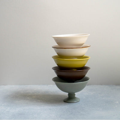 Jicon Yogurt & Dessert Cups - Colors (Yellow Green, Bluish Grey, Brown)