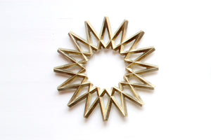 Brass Trivet Galaxy  or Paperweight - Leef NYC -FUTAGAMI