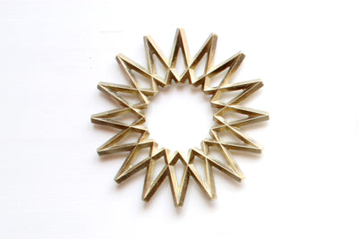 Brass Trivet Galaxy  or Paperweight - Leef NYC -FUTAGAMI