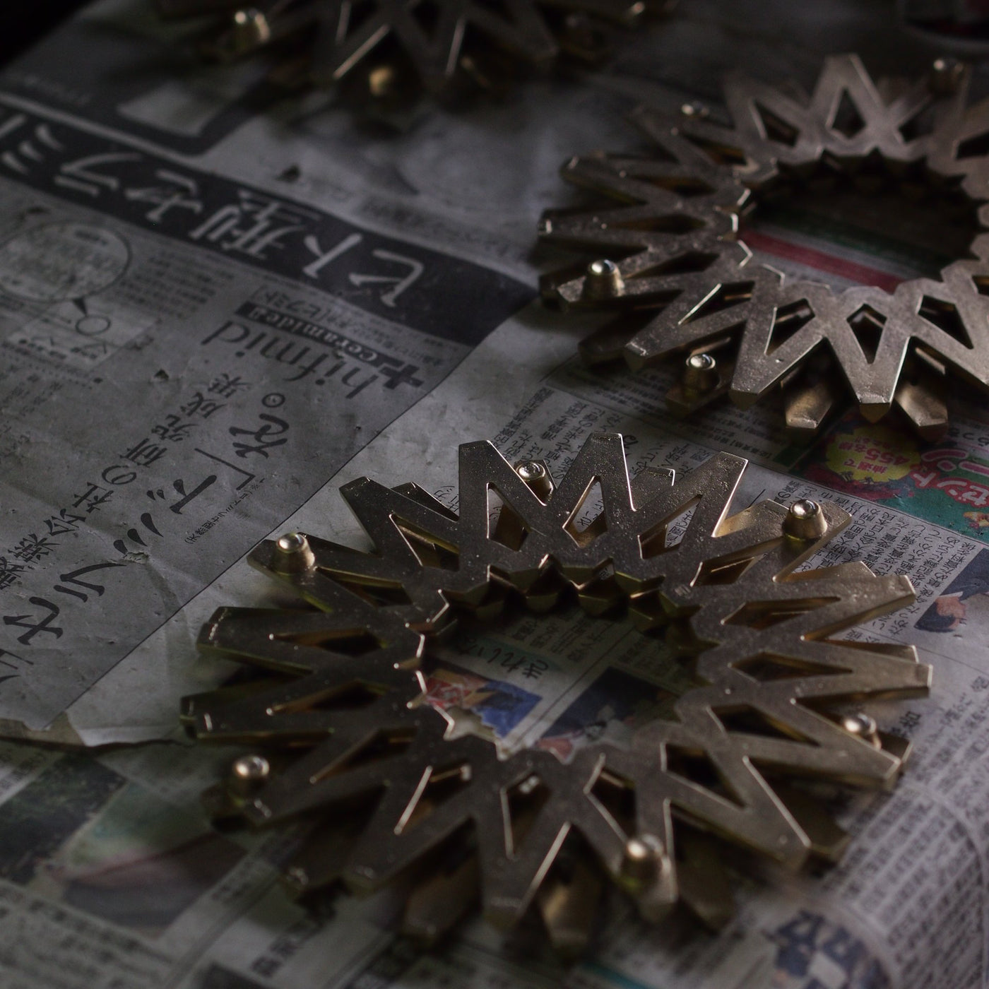 Brass Trivet Galaxy  or Paperweight - Leef NYC -FUTAGAMI