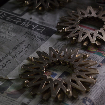 Brass Trivet Galaxy  or Paperweight - Leef NYC -FUTAGAMI