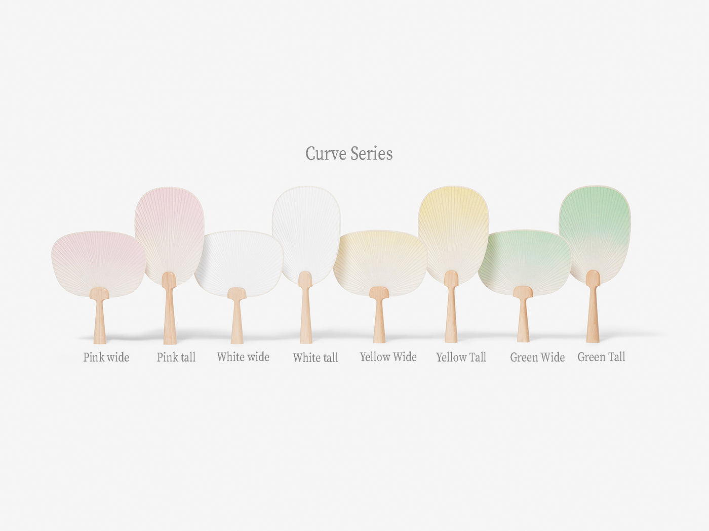 Frost Breeze Traditional Hanji Fan - Curve