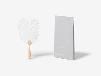 Frost Breeze Traditional Hanji Fan - Curve