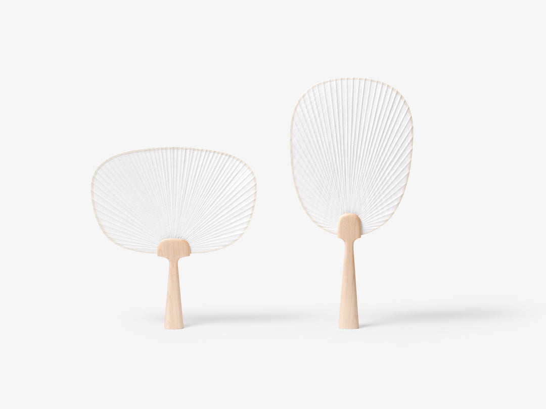 Frost Breeze Traditional Hanji Fan - Curve