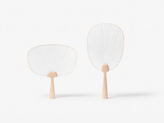 Frost Breeze Traditional Hanji Fan - Curve