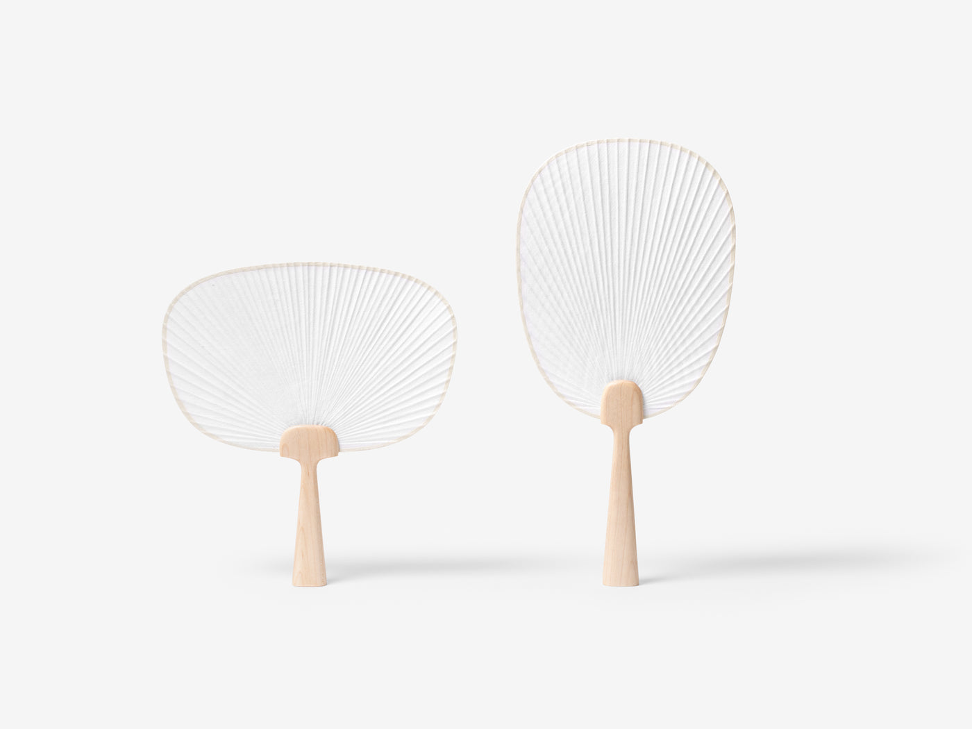 Frost Breeze Traditional Hanji Fan - Curve