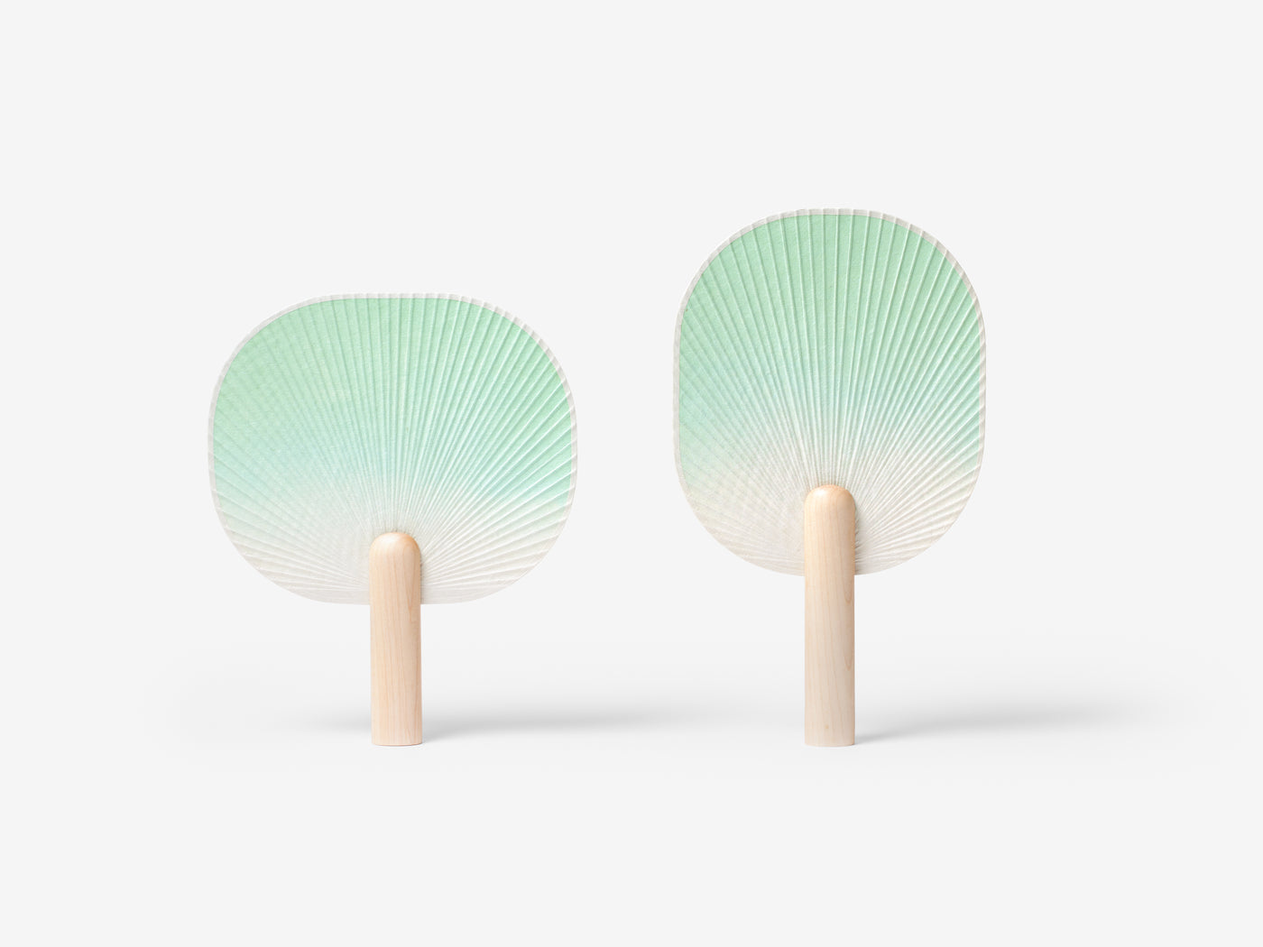 Frost Breeze Traditional Hanji Fan - Geometric