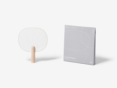 Frost Breeze Traditional Hanji Fan - Geometric