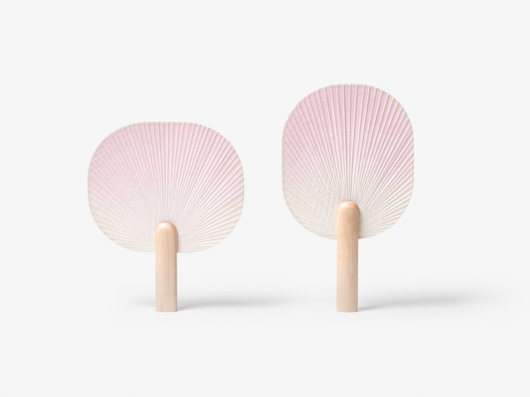Frost Breeze Traditional Hanji Fan - Geometric